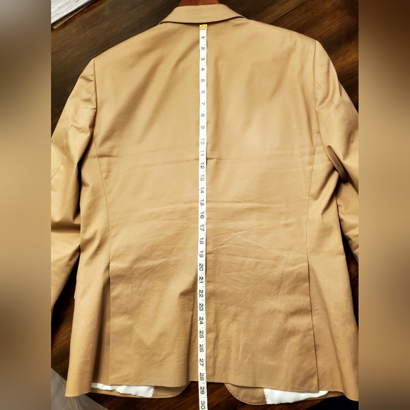Tan Cotton Sport Coat - "Saville Row" Co. - 42R - Picture 8 of 9